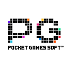 Logo of Pocket Games Soft with blocky "PG" and company name below.